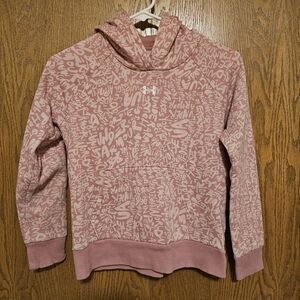 Girls Pink Under Armor Hoodie